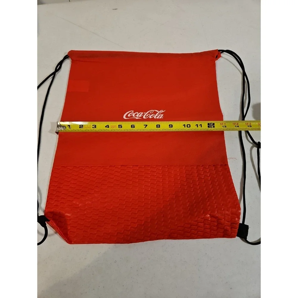 NEW COCA-COLA RED CINCH DRAWSTRING‎ BACKBACK BAG 16x13